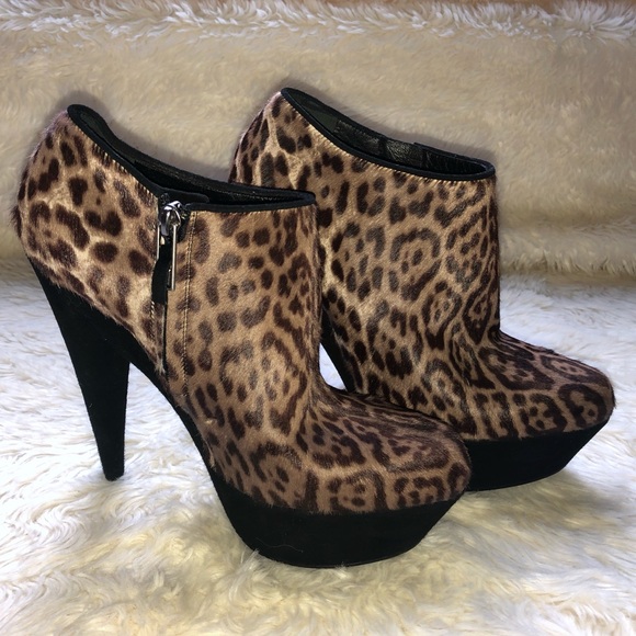 ysl leopard boots